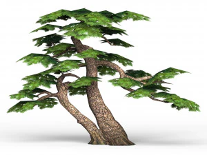 game ready fantasy tree collection 3D Model