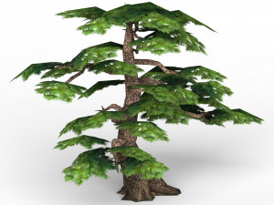 game ready fantasy tree collection 3D Model