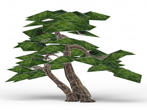 game ready fantasy tree collection 3D Model