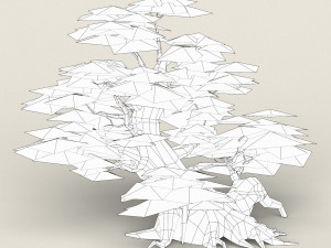 low poly maple tree 01 Modèle 3D