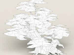 low poly maple tree 01 3D Model