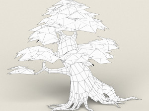 low poly maple tree 02 3D मॉडल