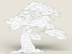 low poly maple tree 06 3D मॉडल