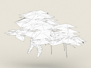 low poly maple tree 07 3D Model