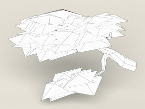 low poly maple tree 08 Model 3D