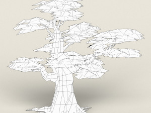 low poly maple tree 11 3D Model