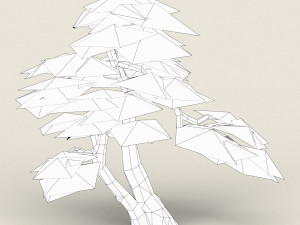 low poly maple tree 14 3D 모델