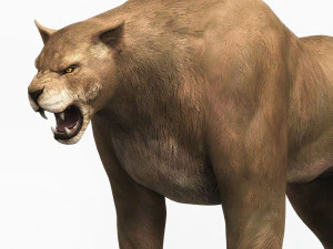 fantasy monster cougar 3D Model