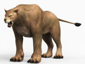 ファンタジー モンスター クーガー 3Dモデル