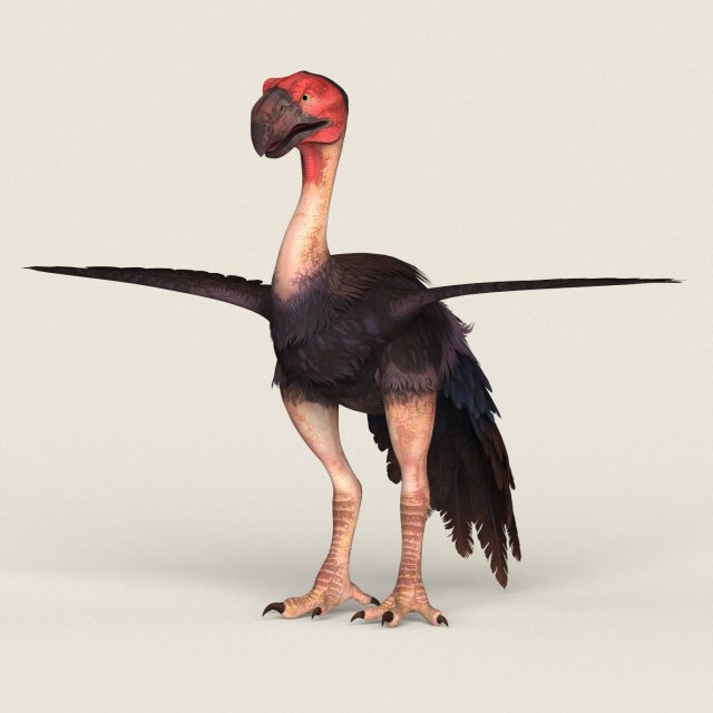 fantasy monster bird Model 3D .c4d .max .obj .3ds .fbx .stl .blend 