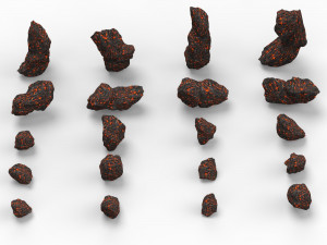 Lava Rocks Collection 3D Model