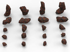 Lava Rocks Collection 3D Model