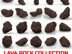 Lava Rocks Collection 3D 模型
