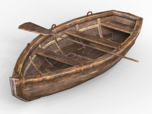 Wooden Boat 3D Models