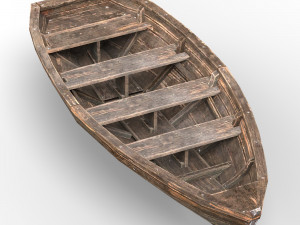 Wooden Boat 3D Модель