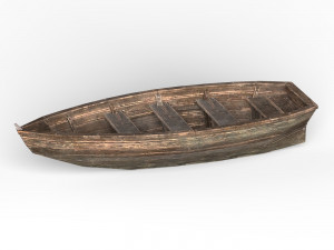 Wooden Boat 3D Модель