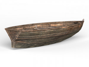 Wooden Boat 3D Модель
