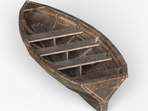 Wooden Boat 3D Модель