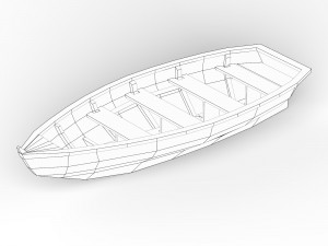 Wooden Boat 3D Модель