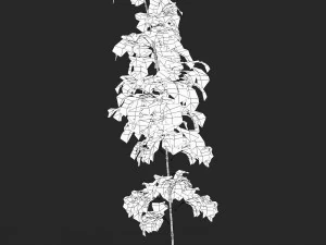 Realistic Game Ready Bamboo Tree 03 3D Model