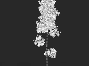 Realistic Game Ready Bamboo Tree 07 3D Model