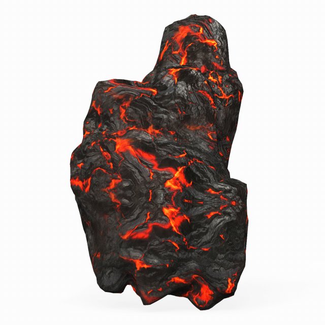 Game Ready Lava Rock 01 3D मॉडल .c4d .max .obj .3ds .fbx .stl .blend 