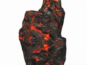 Game Ready Lava Rock 01 3D 模型