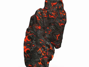 Game Ready Lava Rock 01 3D Model
