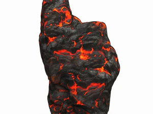Game Ready Lava Rock 01 3D Model