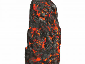 Game Ready Lava Rock 02 3D 模型