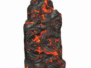 Game Ready Lava Rock 03 3D Model