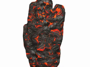 Game Ready Lava Rock 04 3D Model