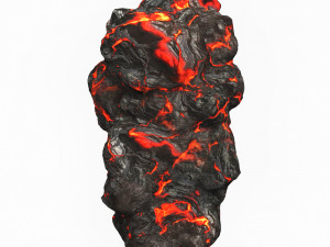 Game Ready Lava Rock 07 3D 模型