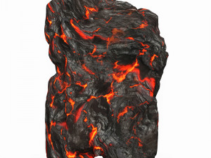 Game Ready Lava Rock 08 3D 模型