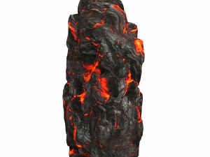 Game Ready Lava Rock 08 3D Model