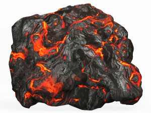 Game Ready Lava Rock 09 3D 模型