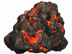 Game Ready Lava Rock 09 3D Model