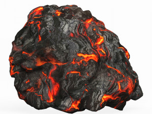 Game Ready Lava Rock 09 3D Model