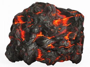 Game Ready Lava Rock 09 3D Model