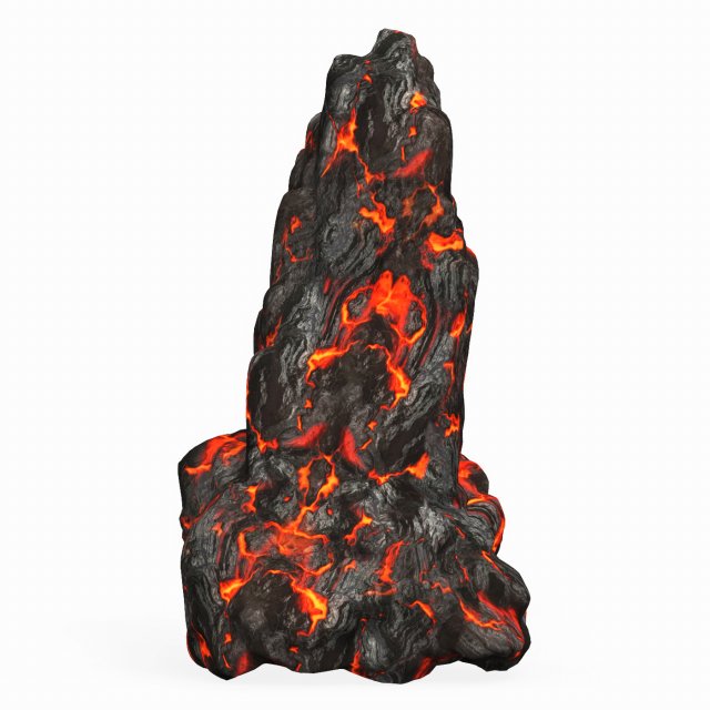Game Ready Lava Rock 10 3D-Modell .c4d .max .obj .3ds .fbx .stl .blend 
