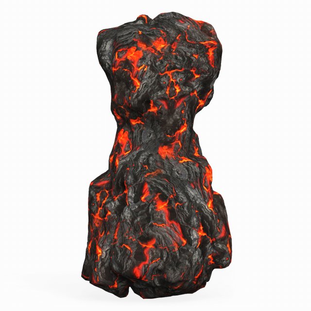 Game Ready Lava Rock 11 3D-Modell .c4d .max .obj .3ds .fbx .stl .blend 
