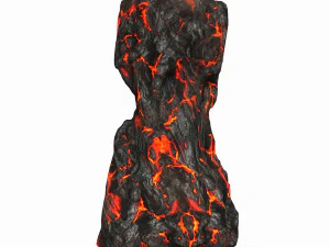 Game Ready Lava Rock 11 3D Model
