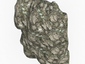 Low Poly Rock Cliff 01 3D-Modell