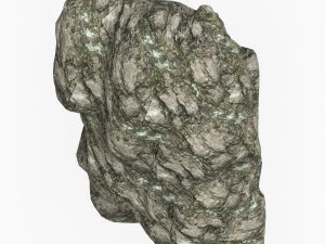 Low Poly Rock Cliff 01 3D Model