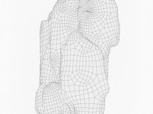 Low Poly Rock Cliff 01 3D-Modell