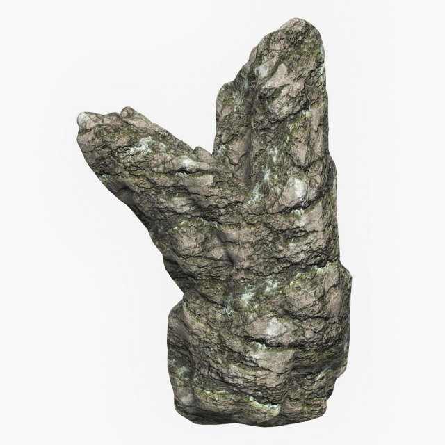 Low Poly Rock Cliff 02 3Dモデル .c4d .max .obj .3ds .fbx .stl .blend 