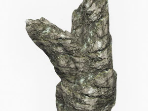 Penhasco de rocha baixa poli 02 Modelo 3D