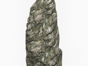 Low Poly Rock Cliff 02 3D Model