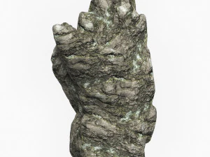 Low Poly Rock Cliff 02 3D Model