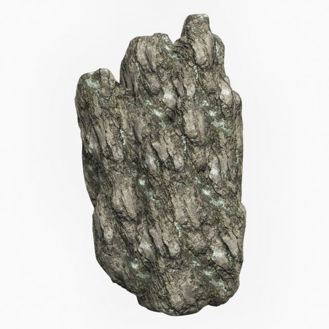 Low Poly Rock Cliff 03 3D Model .c4d .max .obj .3ds .fbx .stl .blend